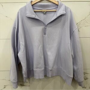 Light Purple Quarter-Zip Sweatshirt